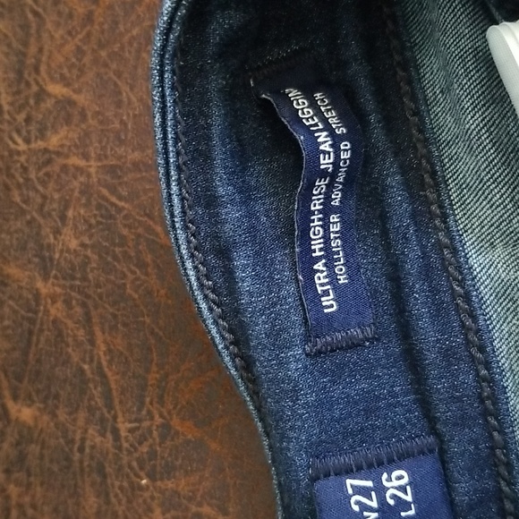 #D - 24/23.5 Hollister Advanced Stretch Ultra High Rise Jean Leggings Sz 5S - Picture 4 of 14